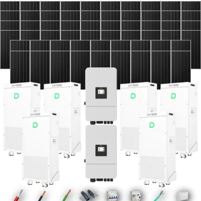 Kit Solar Trifásico Autoconsumo Deye 40kW 51xPanel Solar Aiko 665Wp 6xBatería Dyness 16kWh 58 Paneles - CuencaSolar