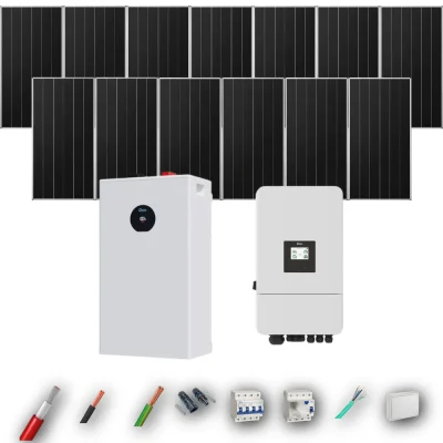 Kit Solar Trifásico Autoconsumo Deye 8kW 12xPanel Solar Aiko 665Wp Batería Deye 16kWh 13 Paneles - CuencaSolar