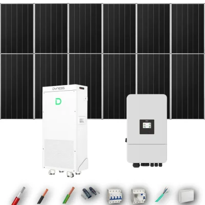 Kit Solar Trifásico Autoconsumo Deye 8kW 12xPanel Solar Aiko 665Wp Batería Dyness 16kWh 12 Paneles - CuencaSolar