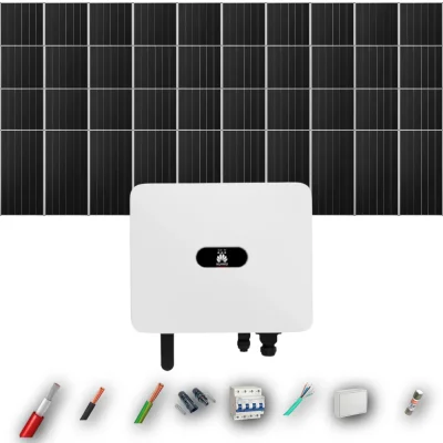 Kit Solar Trifásico Autoconsumo Huawei 25kW 34xPanel Solar Aiko 665Wp 40 Paneles - CuencaSolar