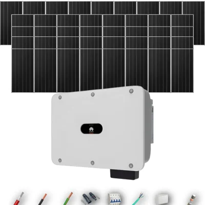 Kit Solar Trifásico Autoconsumo Huawei 30kW 41xPanel Solar Aiko 665Wp 41 Paneles - CuencaSolar