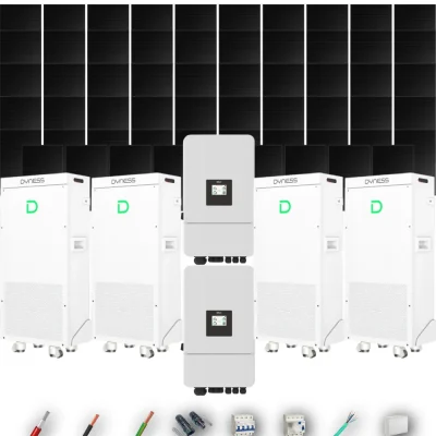 Kit Solar Trifásico Full Black Aislada Deye 30kW 57xPanel Solar Longi 475Wp 4 x Batería Dyness 16kWh 59 Paneles - CuencaSolar