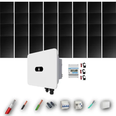 Kit Solar Trifásico Full Black Autoconsumo Huawei 15kW 31xPanel Solar Hyundai 500Wp 32 Paneles - CuencaSolar