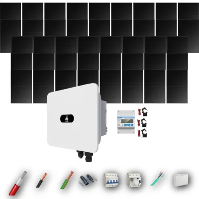 Kit Solar Trifásico Full Black Autoconsumo Huawei 20kW 40xPanel Solar Longi 475Wp 42 Paneles - CuencaSolar
