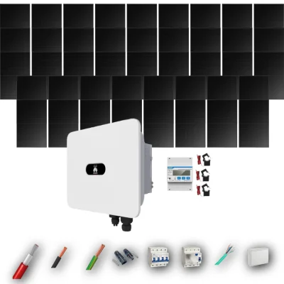 Kit Solar Trifásico Full Black Autoconsumo Huawei 20kW 40xPanel Solar Longi 475Wp 43 Paneles - CuencaSolar