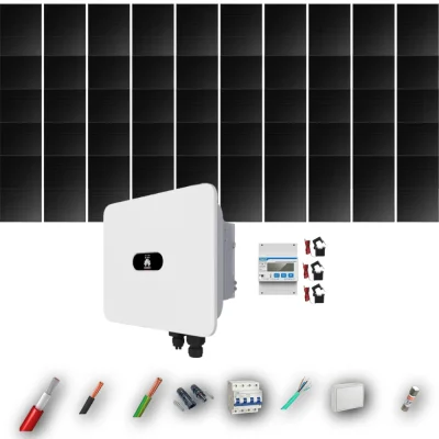 Kit Solar Trifásico Full Black Autoconsumo Huawei 25kW 47xPanel Solar Longi 475Wp 50 Paneles - CuencaSolar