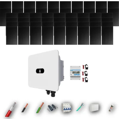 Kit Solar Trifásico Full Black Autoconsumo Huawei 25kW 47xPanel Solar Longi 475Wp 56 Paneles - CuencaSolar
