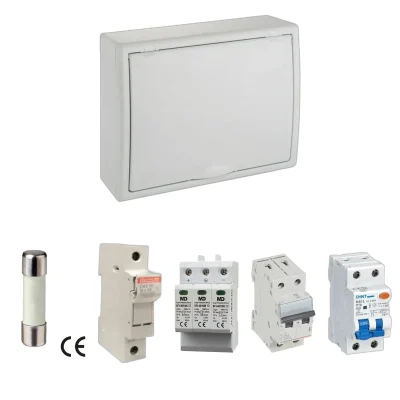 Kit de cuadro fotovoltaico: DC 1 string 16A gPV y AC 16A monofásico – 1000V: una envolvente y las protecciones incluidas