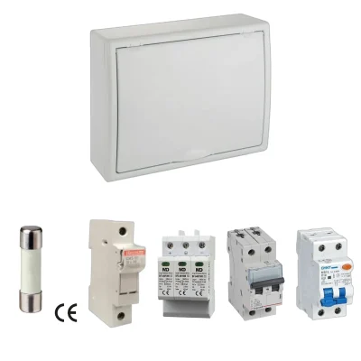 Kit de cuadro fotovoltaico: DC 1 string 16A gPV y AC 32A monofásico – 1000V: una envolvente y las protecciones incluidas