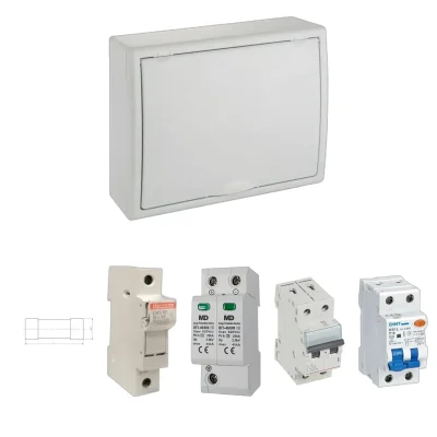 Kit de cuadro fotovoltaico: DC 1 string 20A gPV y AC 16A monofásico – 600V: una envolvente y las protecciones incluidas
