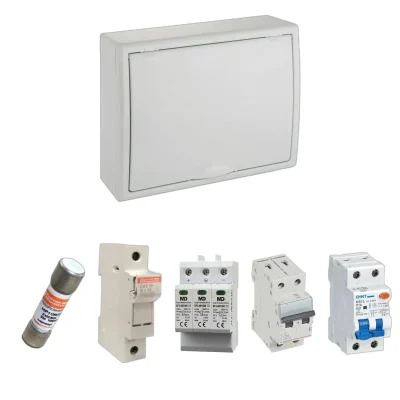Kit de cuadro fotovoltaico: DC 1 string 30A gPV y AC 16A monofásico – 1000V: una envolvente y las protecciones incluidas