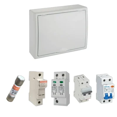 Kit de cuadro fotovoltaico: DC 1 string 30A gPV y AC 16A monofásico – 600V: una envolvente y las protecciones incluidas