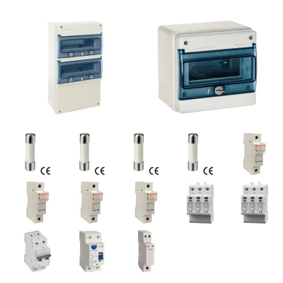 Kit de 2 cuadros fotovoltaicos: DC 2 strings 16A gPV y AC 16A monofásico – 1000V: dos envolventes y protecciones principales