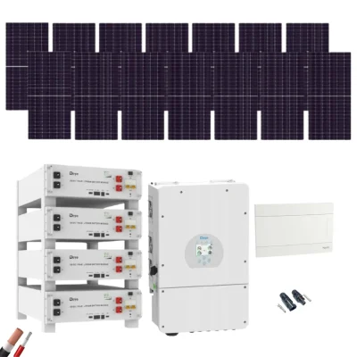 Kit Solar Aislada Deye 8kW 14 Paneles JA Solar 605Wp N-Type 4 Baterias Deye 5,12kWh - kit solar JA Solar 605Wp
