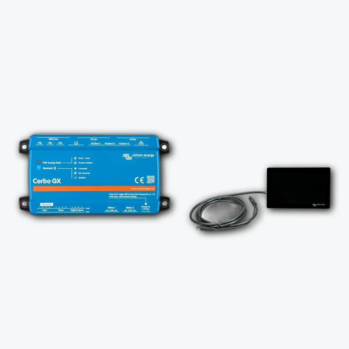 Pack Victron Cerbo GX MK2 + Pantalla GX Touch 70 Flush - CuencaSolar