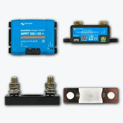 Pack Victron SmartSolar MPPT 100/50 + SmartShunt 500A + Protección 60 A - CuencaSolar