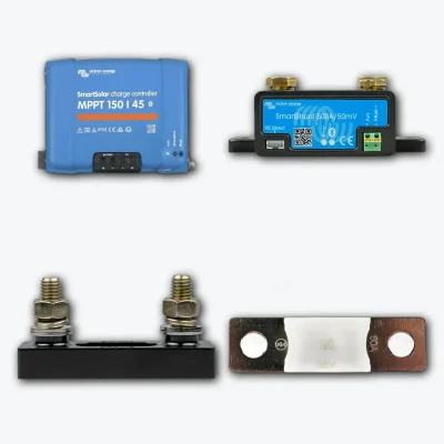 Pack Victron SmartSolar MPPT 150/45 + SmartShunt 500A + Protección 60 A - CuencaSolar
