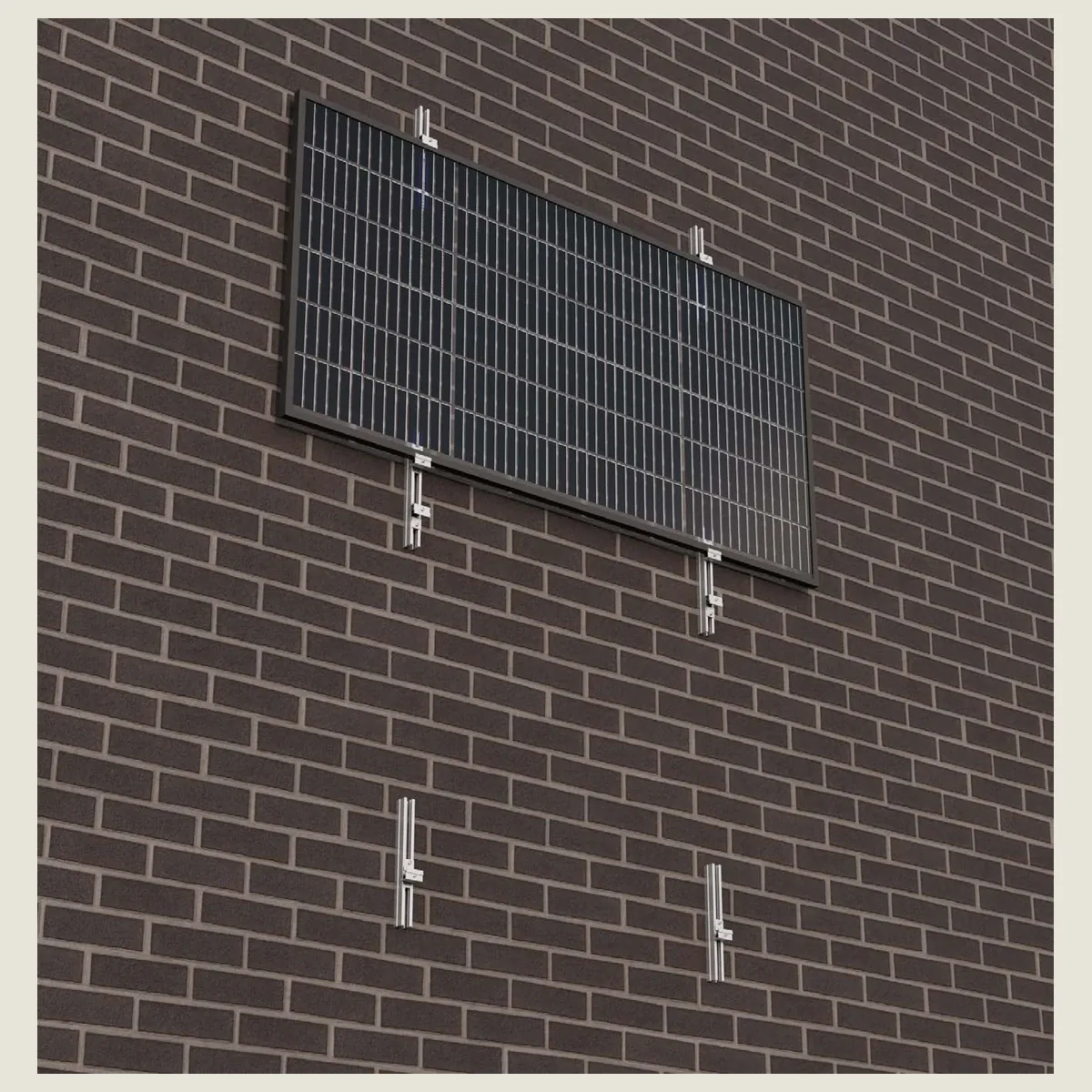 Pack de componentes Sunfer para estructura solar en fachada vertical – caja de 20 soportes S92, dimensionamiento por proyecto (Sunfer 92H) - CuencaSolar