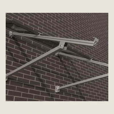 Kit de estructura Sunfer para 15 paneles solares en horizontal – fachada inclinada 30–35° con soportes independientes - CuencaSolar