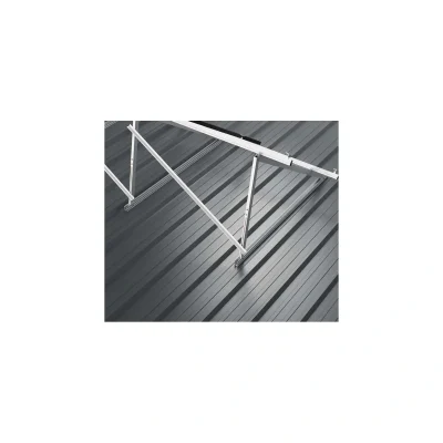 Kit de estructura Sunfer para 15 paneles solares en vertical – cubierta con triángulo cerrado regulable de 20° a 35° - CuencaSolar