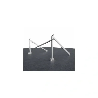 Pack de estructuras Sunfer para 18 paneles solares en horizontal – soportes independientes con triángulo abierto a 30° - CuencaSolar