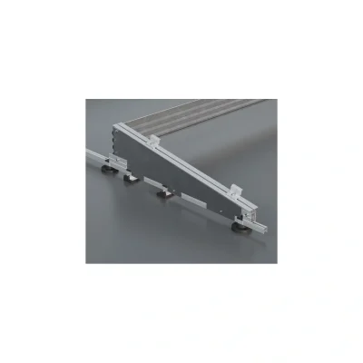 Kit de estructura lastrada Sunfer para 2 paneles solares en horizontal – 2 filas, orientación sur, 10°, hasta 1,8 m (Sunfer 29H) - CuencaSolar