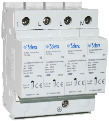 Protector de sobretensiones AC Solera LST4 Tipo 2 trifásico