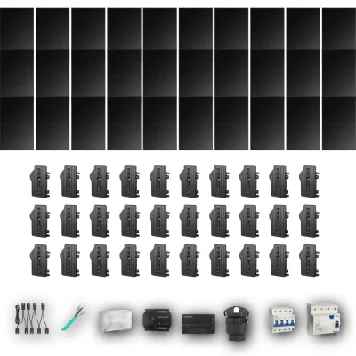 [ENPHASE-IQ8P-EXP-20260831] LONGI475 T 30P PV | Kit Solar Autoconsumo Enphase 14,25 kWp 30 Paneles LONGi 475Wp Full Black Trifásico 30 Paneles - CuencaSolar