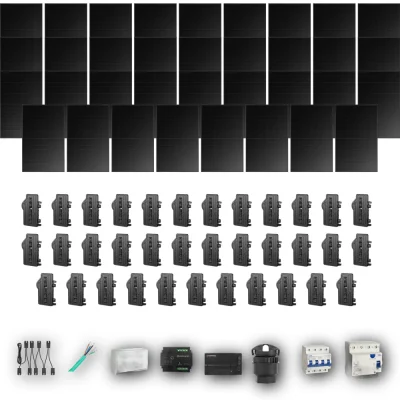 [ENPHASE-IQ8P-EXP-20260831] LONGI475 T 35P PV | Kit Solar Autoconsumo Enphase 16,62 kWp 35 Paneles LONGi 475Wp Full Black Trifásico 35 Paneles - CuencaSolar