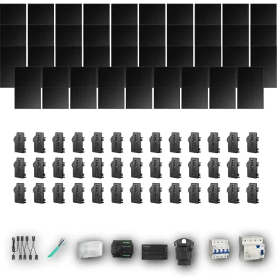 [ENPHASE-IQ8P-EXP-20260831] LONGI475 T 39P PV | Kit Solar Autoconsumo Enphase 18,52 kWp 39 Paneles LONGi 475Wp Full Black Trifásico 39 Paneles - CuencaSolar