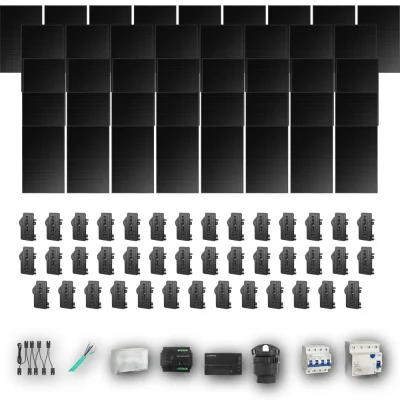 [ENPHASE-IQ8P-EXP-20260831] LONGI475 T 41P PV | Kit Solar Autoconsumo Enphase 19,48 kWp 41 Paneles LONGi 475Wp Full Black Trifásico 41 Paneles - CuencaSolar