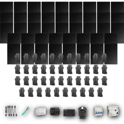 [ENPHASE-IQ8P-EXP-20260831] LONGI475 T 43P PV | Kit Solar Autoconsumo Enphase 20,43 kWp 43 Paneles LONGi 475Wp Full Black Trifásico 43 Paneles - CuencaSolar