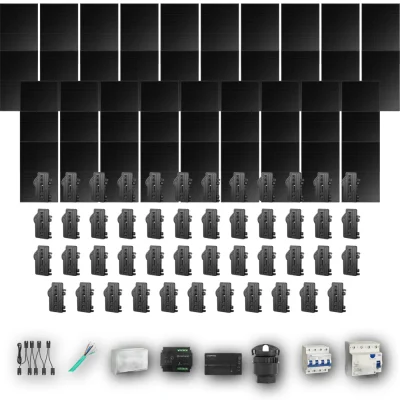 [ENPHASE-IQ8P-EXP-20260831] LONGI475 T 47P PV | Kit Solar Autoconsumo Enphase 22,32 kWp 47 Paneles LONGi 475Wp Full Black Trifásico 47 Paneles - CuencaSolar