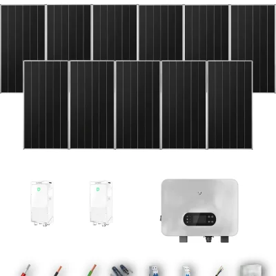[GOODWE-RANGE-20260917] AISL AIKO665 ESUNIQ 8KW POWERBRICK 2B 11-16P | Kit Solar Aislada GoodWe 7.32 kWp 11 Paneles AIKO 665Wp N-Type ES Uniq 8 kW 2 Baterías Dyness PowerBrick Plus 32.14 kWh Monofásico 11 Paneles - CuencaSolar