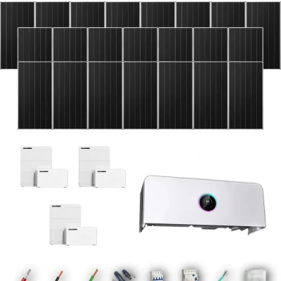 [GOODWE-RANGE-20260917] AISL AIKO665 ETA 12KW LYNXD51 3B 21-24P | Kit Solar Aislada GoodWe 13.96 kWp 21 Paneles AIKO 665Wp N-Type ESA ETA 12 kW 3 Baterías GoodWe Lynx D G2 5,1 kWh 15.36 kWh Trifásico 22 Paneles - CuencaSolar