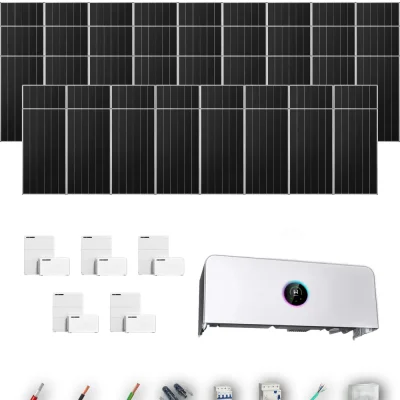 [GOODWE-RANGE-20260917] AISL AIKO665 ETA 25KW LYNXD51 5B 41-47P | Kit Solar Aislada GoodWe 27.27 kWp 41 Paneles AIKO 665Wp N-Type ESA ETA 25 kW 5 Baterías GoodWe Lynx D G2 5,1 kWh 25.6 kWh Trifásico 43 Paneles - CuencaSolar