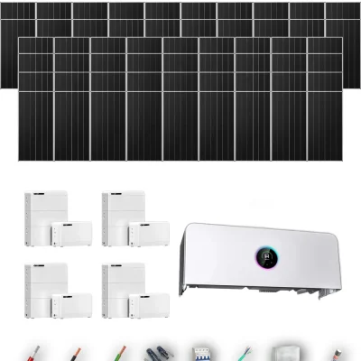 [GOODWE-RANGE-20260917] AISL AIKO665 ETA 29.999KW LYNXD83 4B 51-57P | Kit Solar Aislada GoodWe 33.91 kWp 51 Paneles AIKO 665Wp N-Type ESA ETA 29.999 kW 4 Baterías GoodWe Lynx D G2 8,3 kWh 33.28 kWh Trifásico 56 Paneles - CuencaSolar