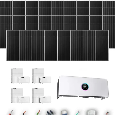 [GOODWE-RANGE-20260917] AISL AIKO665 ETA 29.999KW LYNXD83 4B 51-57P | Kit Solar Aislada GoodWe 33.91 kWp 51 Paneles AIKO 665Wp N-Type ESA ETA 29.999 kW 4 Baterías GoodWe Lynx D G2 8,3 kWh 33.28 kWh Trifásico 52 Paneles - CuencaSolar