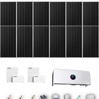 [GOODWE-RANGE-20260917] AISL AIKO665 ETA 6KW LYNXD51 2B 11-12P | Kit Solar Aislada GoodWe 7.32 kWp 11 Paneles AIKO 665Wp N-Type ESA ETA 6 kW 2 Baterías GoodWe Lynx D G2 5,1 kWh 10.24 kWh Trifásico 12 Paneles - CuencaSolar