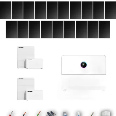 [GOODWE-RANGE-20260917] AISL HANERSUN510FB EHA 8KW LYNXD51 2B 16-21P | Kit Solar Aislada GoodWe 8.16 kWp 16 Paneles Hanersun 510Wp Full Black bifacial ESA EHA 8 kW 2 Baterías GoodWe Lynx D G2 5,1 kWh 10.24 kWh Monofásico 19 Paneles - CuencaSolar