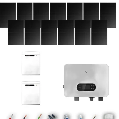 [GOODWE-RANGE-20260917] AISL HANERSUN510FB ESUNIQ 8KW LYNXU 2B 13P | Kit Solar Aislada GoodWe 6.63 kWp 13 Paneles Hanersun 510Wp Full Black bifacial ES Uniq 8 kW 2 Baterías GoodWe Lynx U G3 10 kWh Monofásico 13 Paneles - CuencaSolar