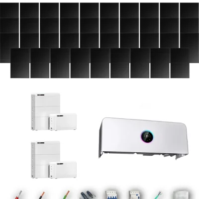 [GOODWE-RANGE-20260917] AISL HANERSUN510FB ETA 15KW LYNXD83 2B 39P | Kit Solar Aislada GoodWe 19.89 kWp 39 Paneles Hanersun 510Wp Full Black bifacial ESA ETA 15 kW 2 Baterías GoodWe Lynx D G2 8,3 kWh 16.64 kWh Trifásico 39 Paneles - CuencaSolar