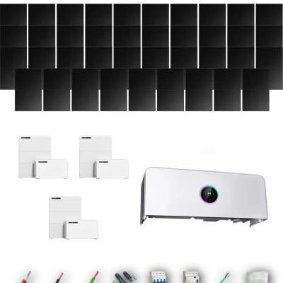 [GOODWE-RANGE-20260917] AISL HANERSUN510FB ETA 15KW LYNXD51 3B 39P | Kit Solar Aislada GoodWe 19.89 kWp 39 Paneles Hanersun 510Wp Full Black bifacial ESA ETA 15 kW 3 Baterías GoodWe Lynx D G2 5,1 kWh 15.36 kWh Trifásico 39 Paneles - CuencaSolar