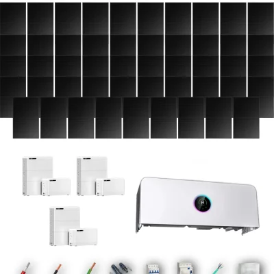 [GOODWE-RANGE-20260917] AISL HANERSUN510FB ETA 20KW LYNXD83 3B 45-51P | Kit Solar Aislada GoodWe 22.95 kWp 45 Paneles Hanersun 510Wp Full Black bifacial ESA ETA 20 kW 3 Baterías GoodWe Lynx D G2 8,3 kWh 24.96 kWh Trifásico 49 Paneles - CuencaSolar
