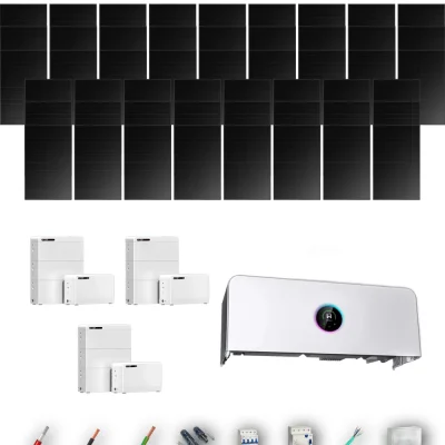 [GOODWE-RANGE-20260917] AISL HANERSUN510FB ETA 20KW LYNXD83 3B 45-51P | Kit Solar Aislada GoodWe 22.95 kWp 45 Paneles Hanersun 510Wp Full Black bifacial ESA ETA 20 kW 3 Baterías GoodWe Lynx D G2 8,3 kWh 24.96 kWh Trifásico 51 Paneles - CuencaSolar