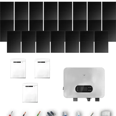 [GOODWE-RANGE-20260917] AISL HYUNDAI500FB ESUNIQ 10KW LYNXU 3B 22-26P | Kit Solar Aislada GoodWe 11.00 kWp 22 Paneles Hyundai 500Wp Full Black ES Uniq 10 kW 3 Baterías GoodWe Lynx U G3 15 kWh Monofásico 23 Paneles - CuencaSolar