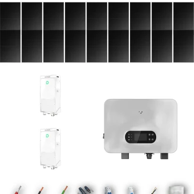 [GOODWE-RANGE-20260917] AISL HYUNDAI500FB ESUNIQ 8KW POWERBRICK 2B 14-20P | Kit Solar Aislada GoodWe 7.00 kWp 14 Paneles Hyundai 500Wp Full Black ES Uniq 8 kW 2 Baterías Dyness PowerBrick Plus 32.14 kWh Monofásico 18 Paneles - CuencaSolar
