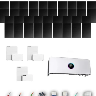 [GOODWE-RANGE-20260917] AISL HYUNDAI500FB ETA 15KW LYNXD51 3B 33-39P | Kit Solar Aislada GoodWe 16.50 kWp 33 Paneles Hyundai 500Wp Full Black ESA ETA 15 kW 3 Baterías GoodWe Lynx D G2 5,1 kWh 15.36 kWh Trifásico 38 Paneles - CuencaSolar
