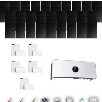 [GOODWE-RANGE-20260917] AISL HYUNDAI500FB ETA 25KW LYNXD51 5B 55-60P | Kit Solar Aislada GoodWe 27.50 kWp 55 Paneles Hyundai 500Wp Full Black ESA ETA 25 kW 5 Baterías GoodWe Lynx D G2 5,1 kWh 25.6 kWh Trifásico 56 Paneles - CuencaSolar