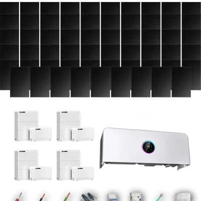 [GOODWE-RANGE-20260917] AISL HYUNDAI500FB ETA 25KW LYNXD83 4B 55-60P | Kit Solar Aislada GoodWe 27.50 kWp 55 Paneles Hyundai 500Wp Full Black ESA ETA 25 kW 4 Baterías GoodWe Lynx D G2 8,3 kWh 33.28 kWh Trifásico 59 Paneles - CuencaSolar